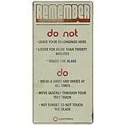 Portal 2 Remember Tin Wall Sign